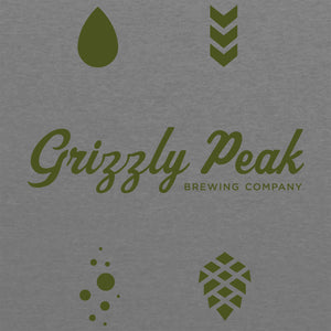 Grizzly Peak Hops Logo Tee - Premium Heather