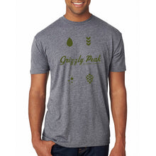 Load image into Gallery viewer, Grizzly Peak Hops Logo Tee - Premium Heather