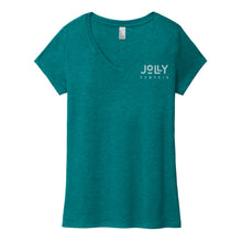 Load image into Gallery viewer, JP Ladies Teal V-Neck