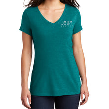 Load image into Gallery viewer, JP Ladies Teal V-Neck