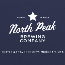 Load image into Gallery viewer, North Peak Dexter &amp; Traverse City Logo Unisex Tee - Vintage Navy